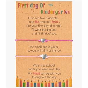 First Day of Kindergarten Gifts Supplies Mommy and Me Bracelets for First Day to